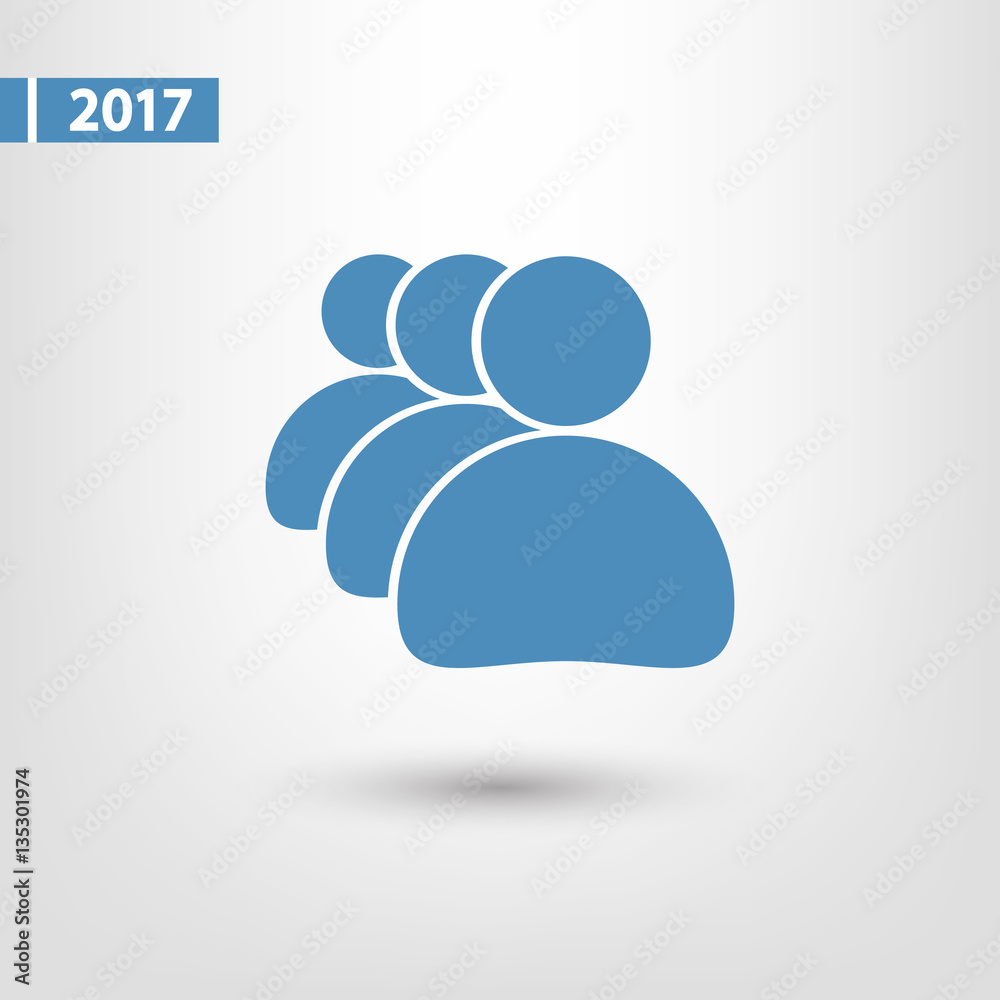 Obraz premium Business man icon, vector illustration. Flat design style