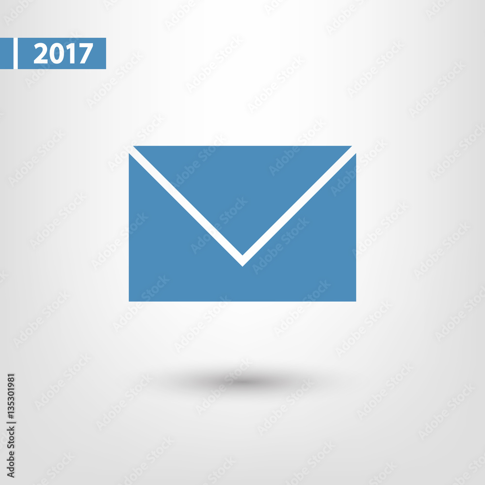 Envelope Mail icon, vector illustration. Flat design style Envelope Mail icon, vector illustration. Flat design style