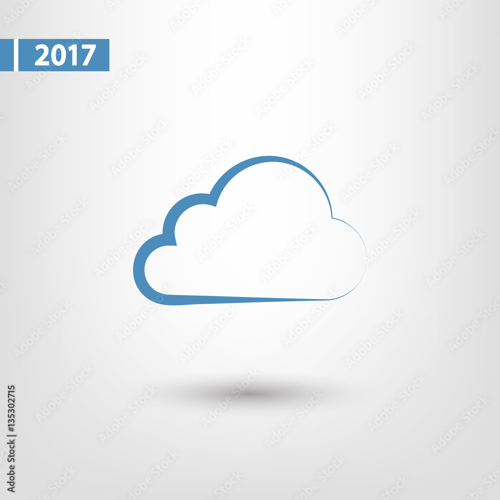 cloud icon, vector illustration. Flat design style cloud icon, vector illustration. Flat design style