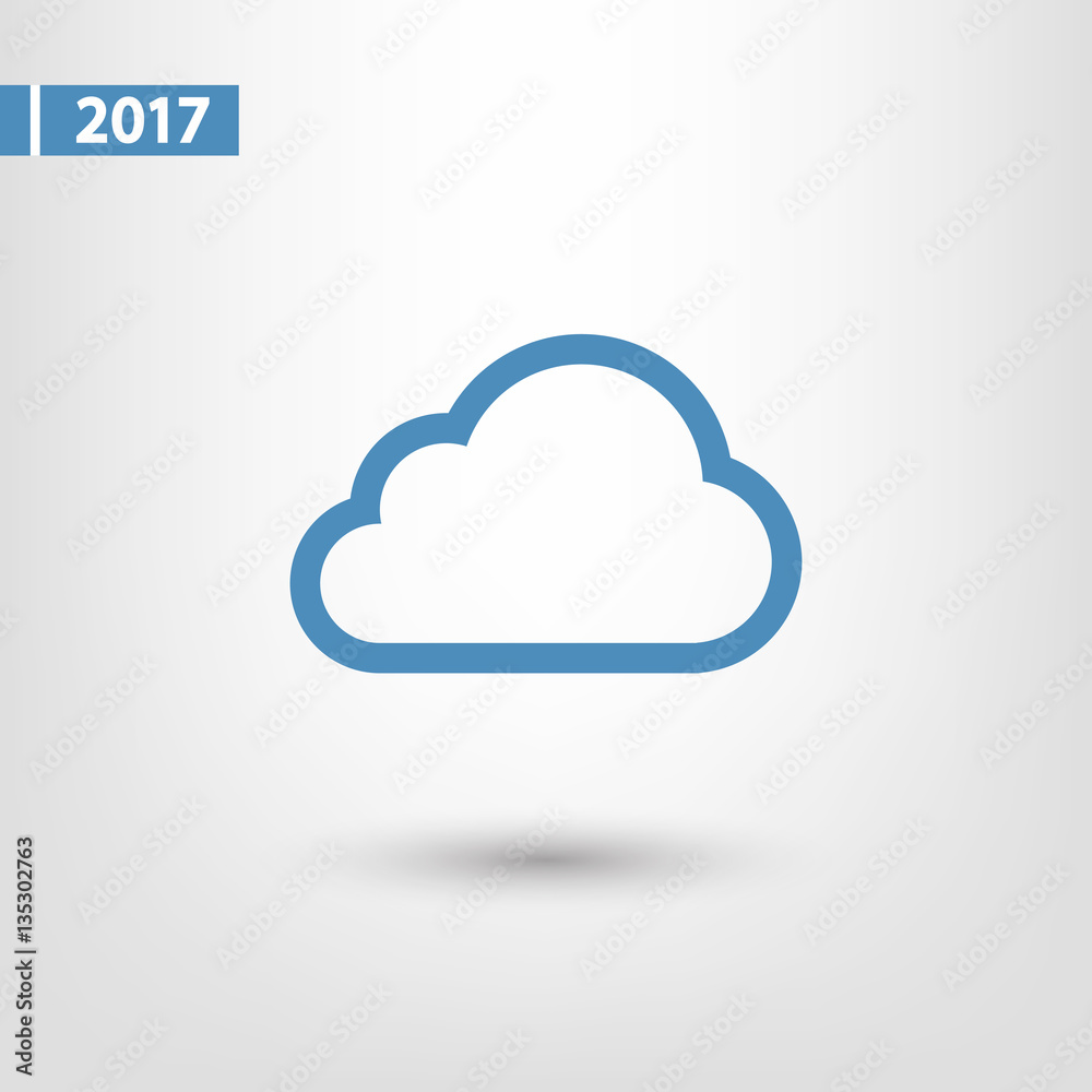 cloud icon, vector illustration. Flat design style cloud icon, vector illustration. Flat design style