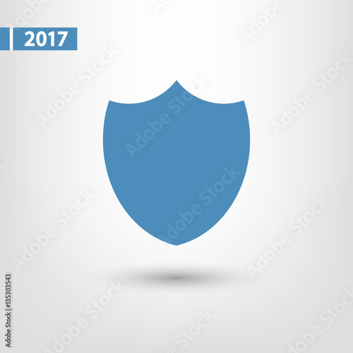 Free Download  Shield icon, vector illustration. Flat design style - GFXLoad