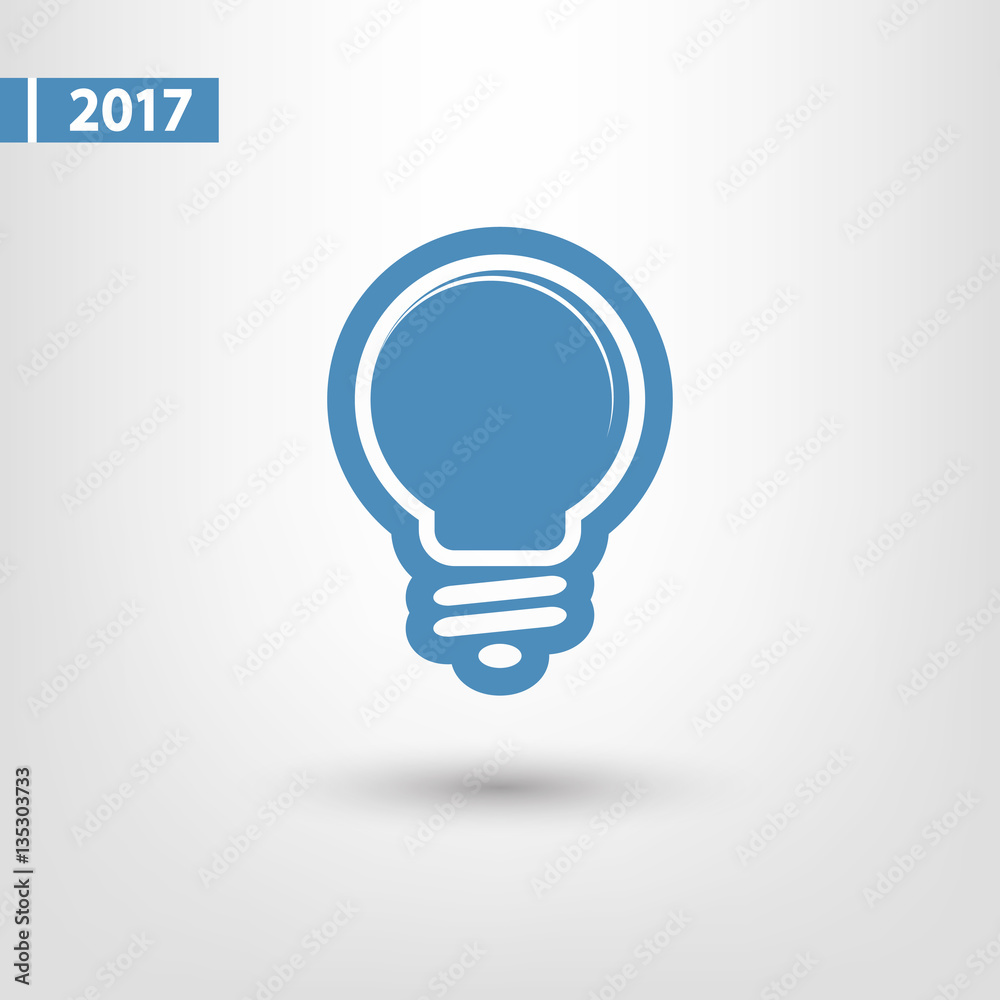 Light bulb icon, vector illustration. Flat design style Light bulb icon, vector illustration. Flat design style