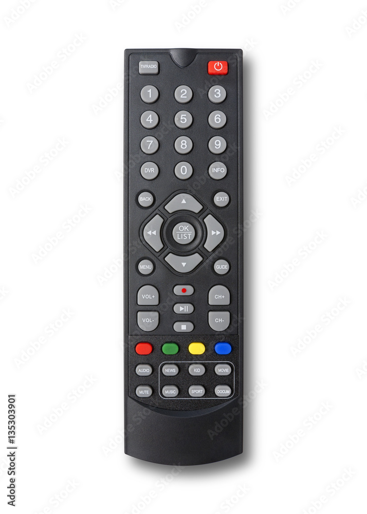 Remote control isolated on white with clipping path Remote control isolated on white with clipping path
