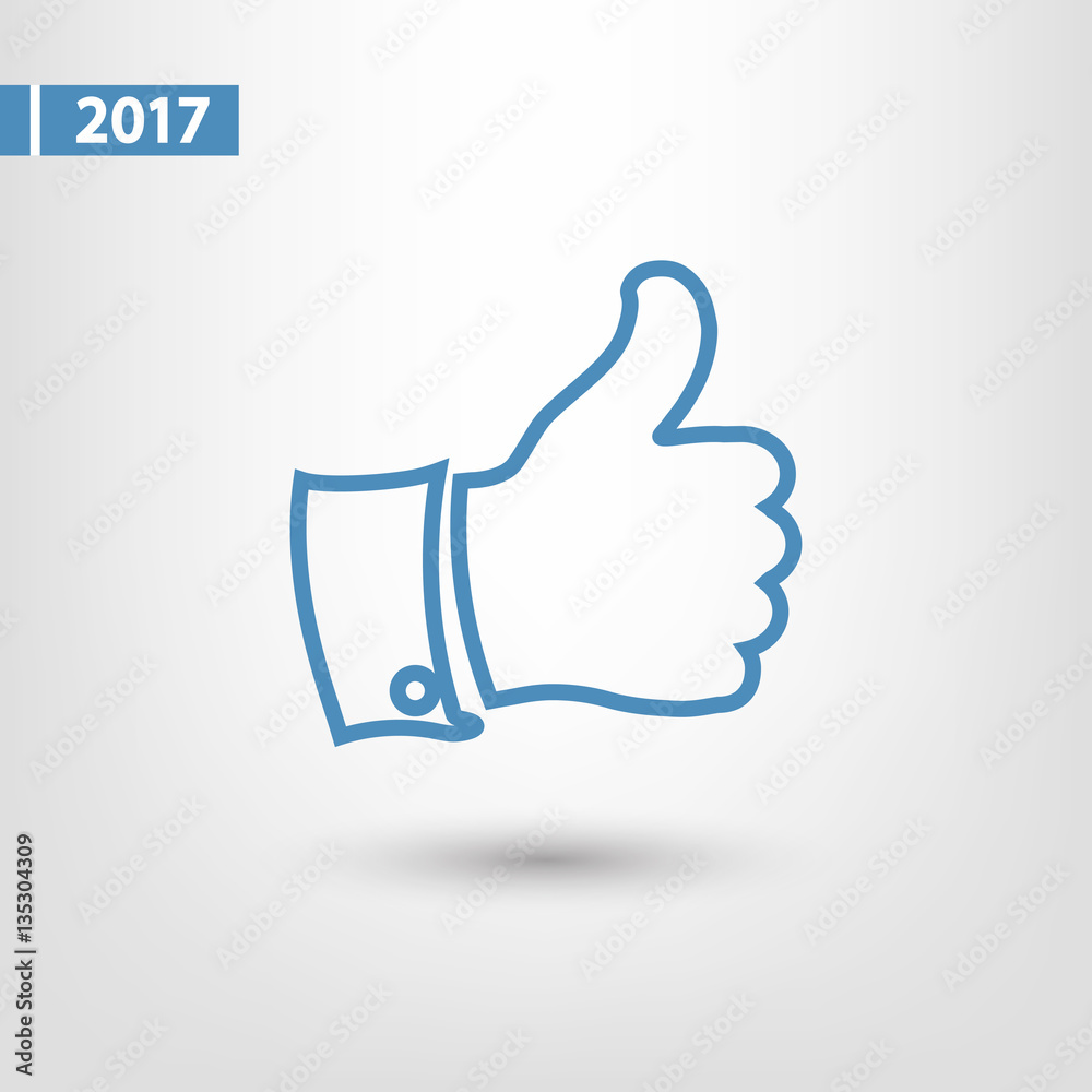LIKE icon , vector illustration. Flat design style LIKE icon , vector illustration. Flat design style