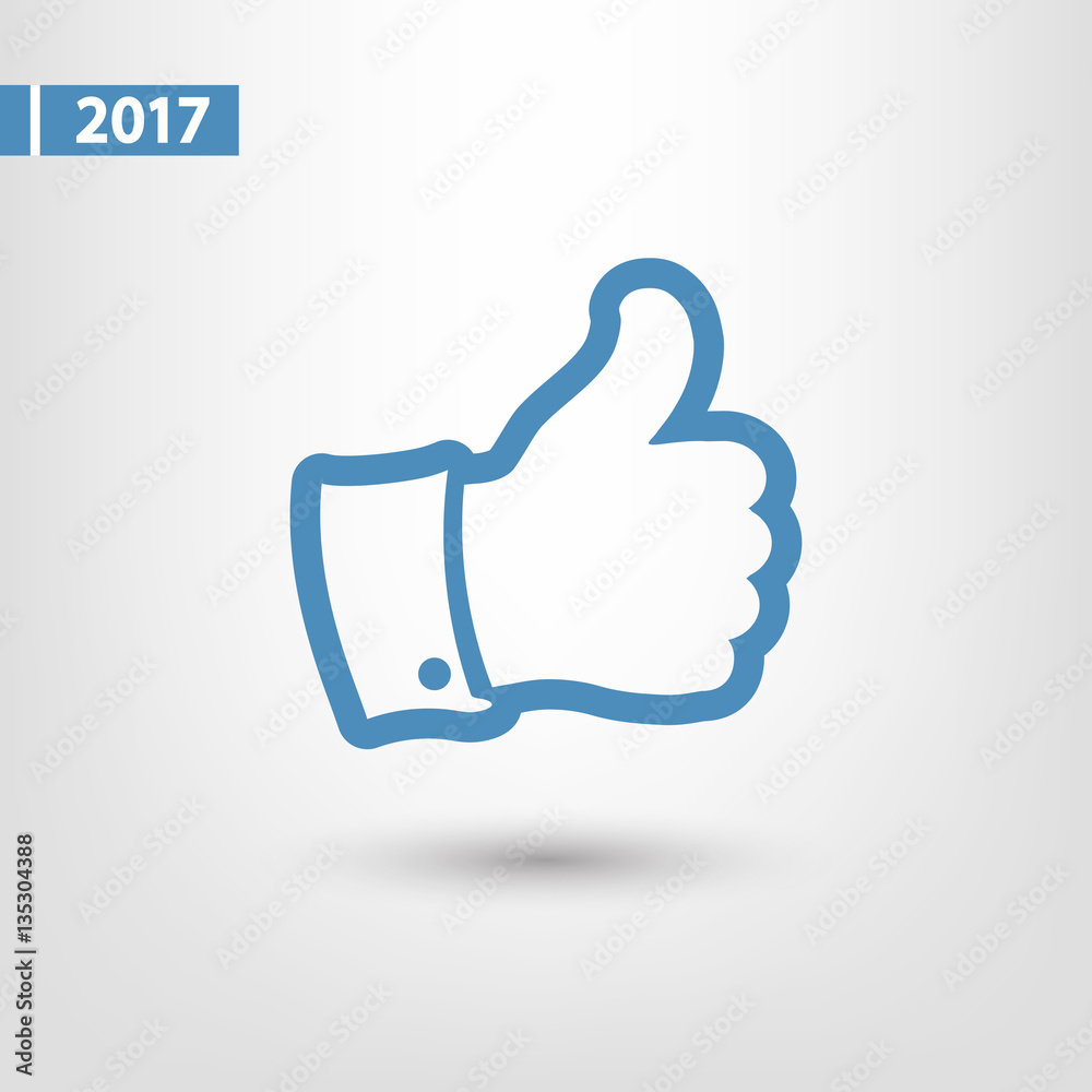 LIKE icon , vector illustration. Flat design style LIKE icon , vector illustration. Flat design style