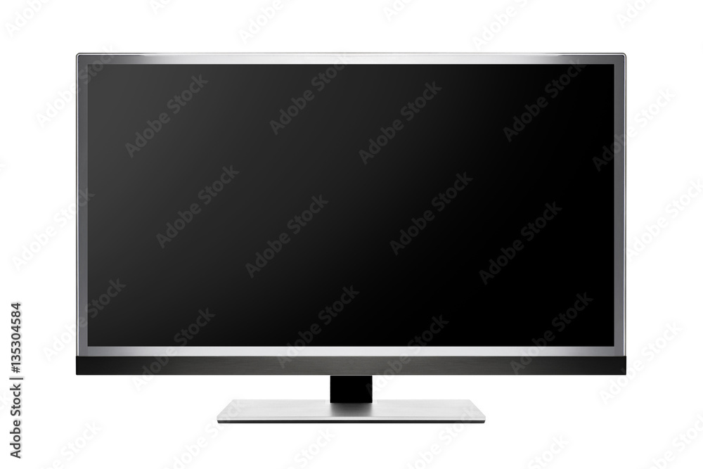 TV flat screen lcd, Modern video panel white screen mock-up clip TV flat screen lcd, Modern video panel white screen mock-up clip