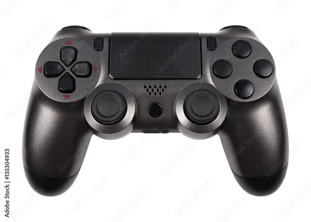 Gamepad from the game console isolated on a white with clipping Gamepad from the game console isolated on a white with clipping