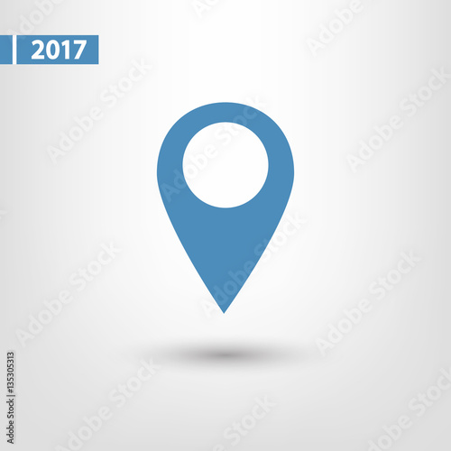 Map pointer flat icon, vector illustration. Flat design style Free Download Map pointer flat icon, vector illustration. Flat design style - GFXLoad