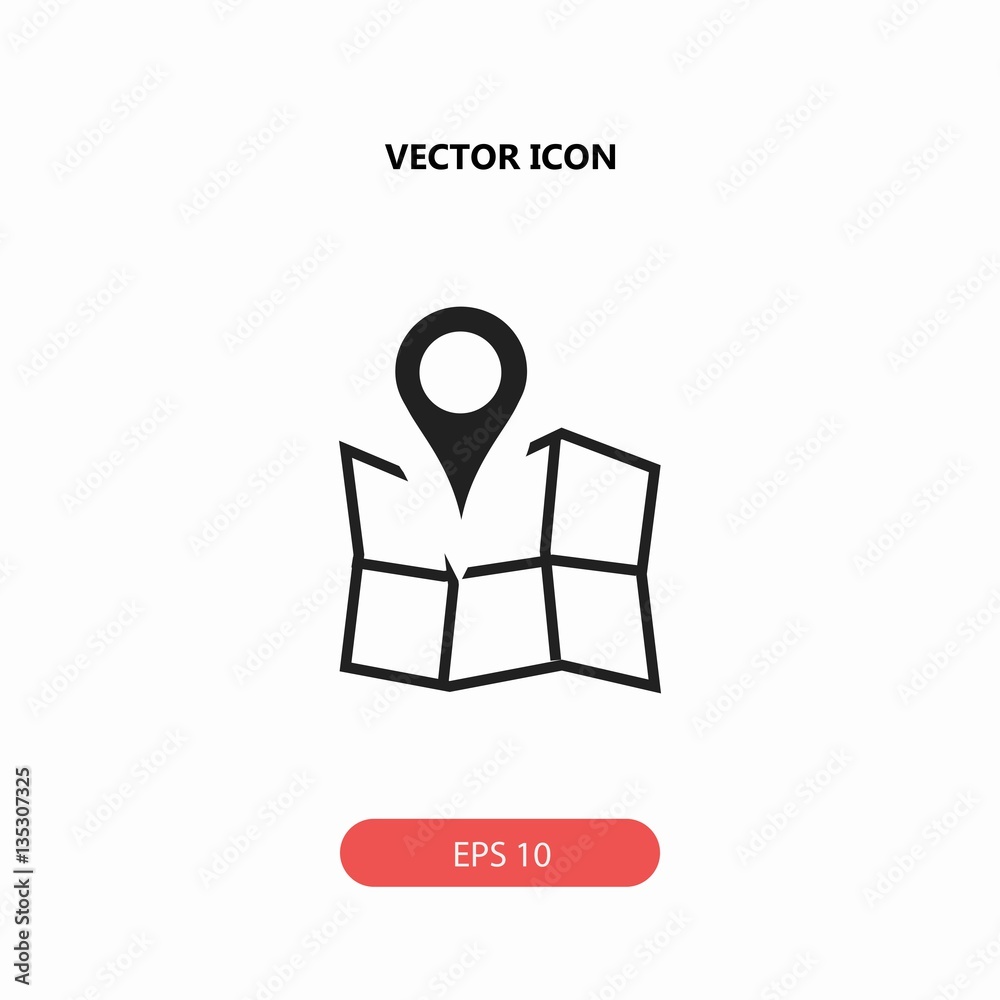 location with map vector icon location with map vector icon