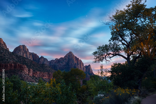 Zion National Park at sunrise, USA