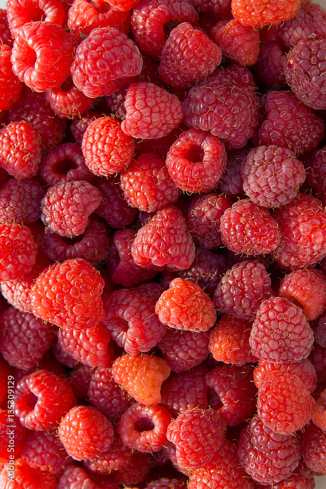 Close up of the ripe raspberry as background. Close up of the ripe raspberry as background.