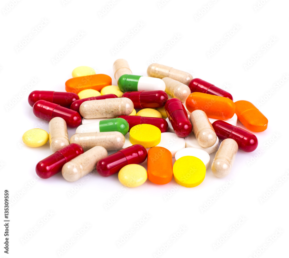 Pharmaceutical colorful pill, capsules, multivitamins, supplemen Pharmaceutical colorful pill, capsules, multivitamins, supplemen