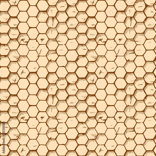 Simple honeycomb pattern.