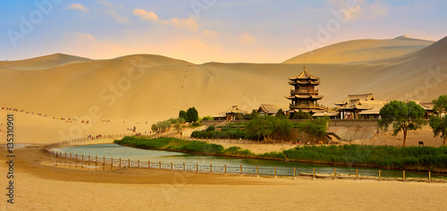 Dunhuang Crescent Moon Spring, Gansu, China