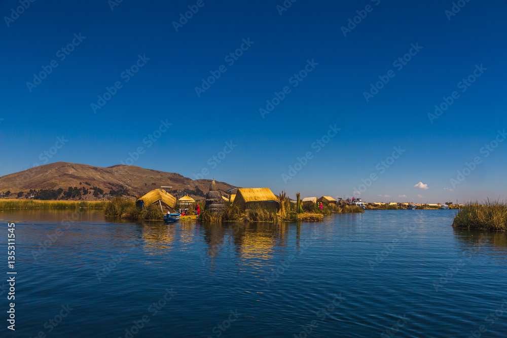 Peru, Titicaca lake, Uros Islands (cane islands).