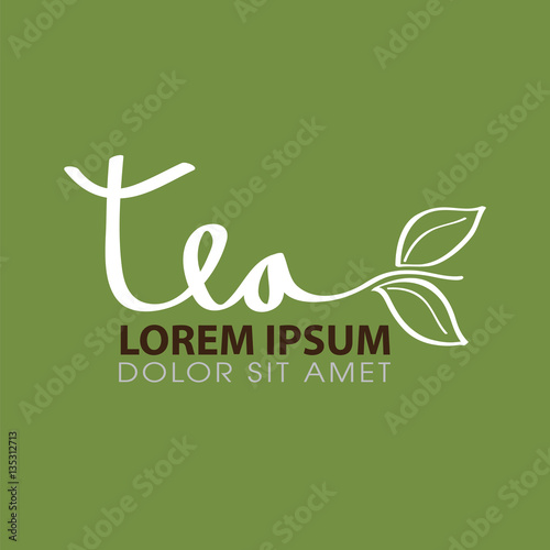 Tea logo vector design
