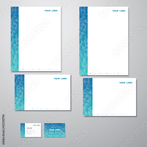 Stationary Turquoise Blue