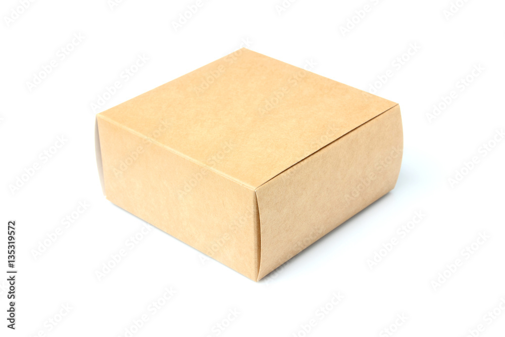 Fototapeta premium Small cardboard box.