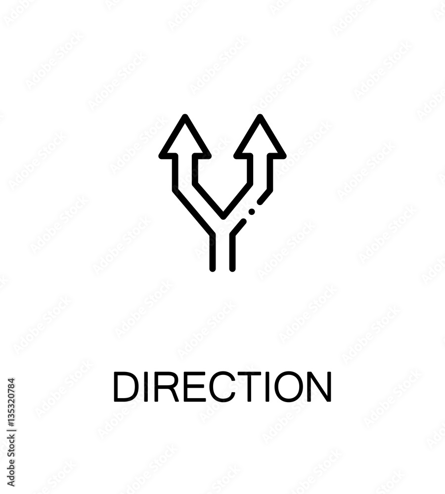 Direction flat icon Direction flat icon