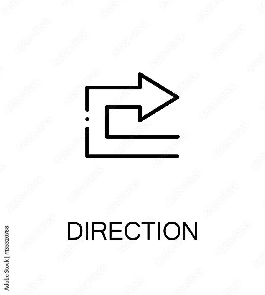 Direction flat icon Direction flat icon