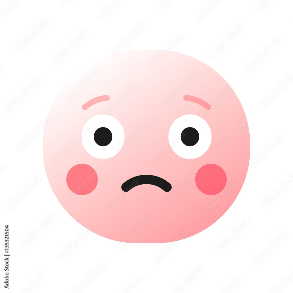 pink emoticon feeling ashamed , emoji with eyes open and red cheeks, smiley - vector illustration
pink emoticon feeling ashamed , emoji with eyes open and red cheeks, smiley - vector illustration