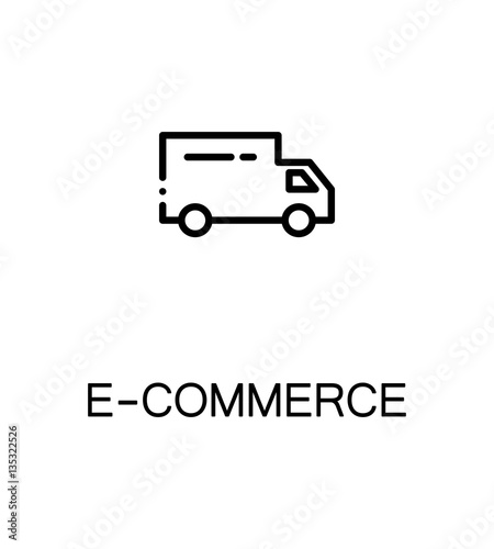 E-commerce flat icon.