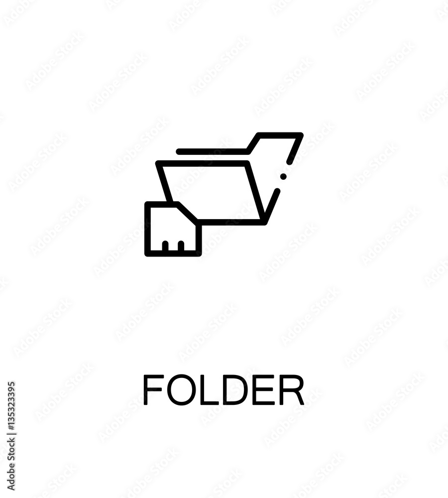 Folder flat icon Folder flat icon