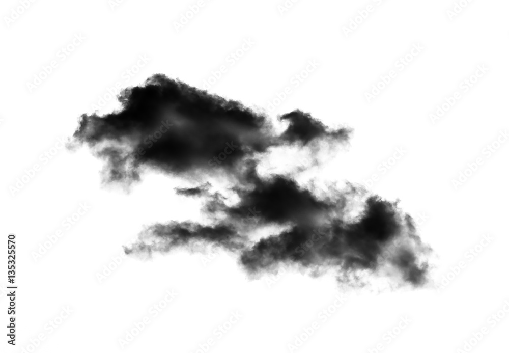 clouds on black