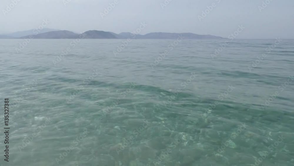 Magnificent views of the clear sea and the beach in the natural reserve travel Magnificent views of the clear sea and the beach in the natural reserve travel