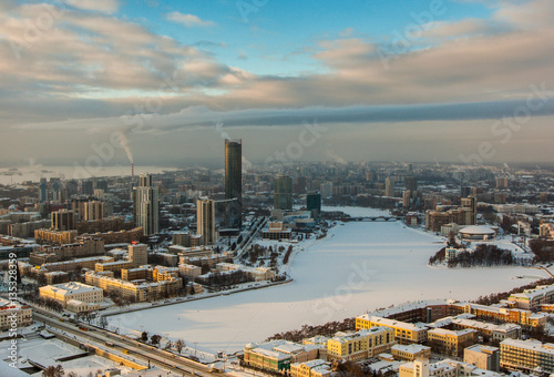 Екатеринбург с высоты птичьего полёта. 