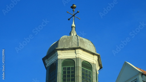 The dome of the Fatahillah Museum (The Jakarta History Museum) in Old City, Jakarta. This dome is similar to the Palais op de Dam in Amsterdam, Dutch. photo