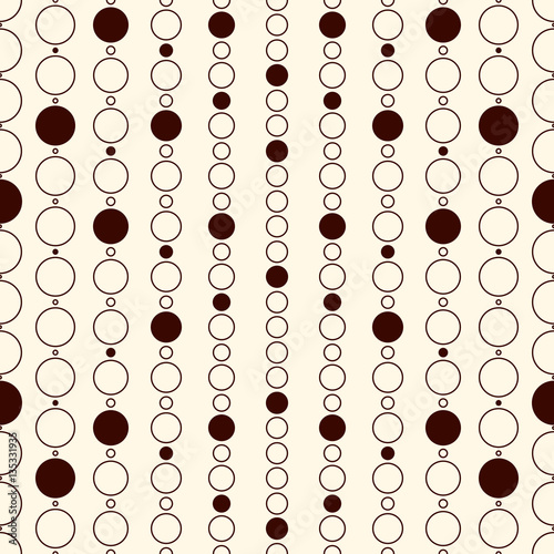 Outline seamless pattern with geometric figures. Repeated squares and rhombuses ornamental abstract background.