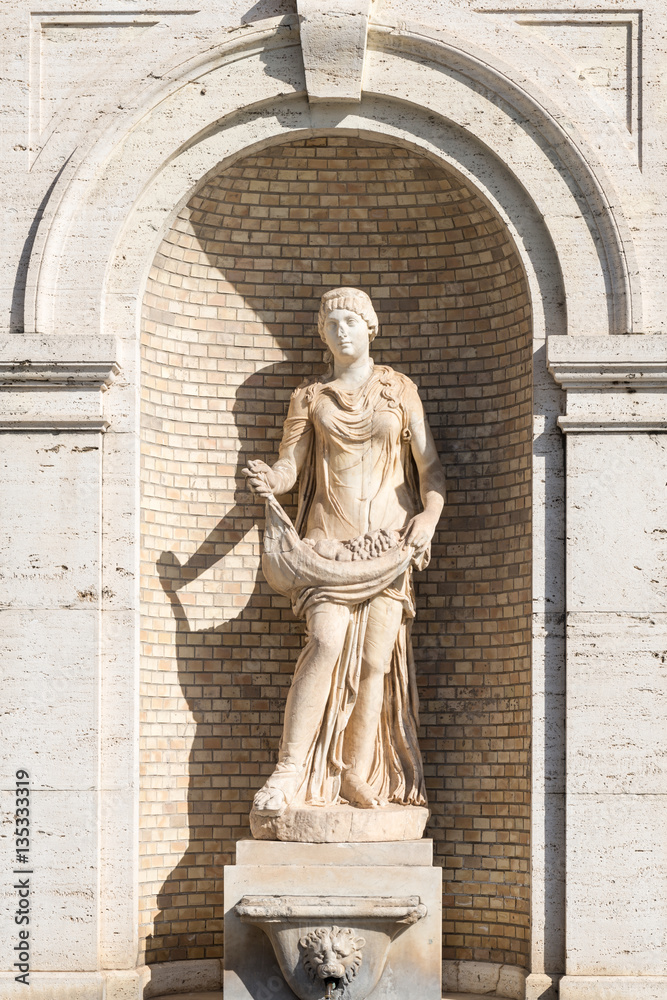 Old Roman Female Statue