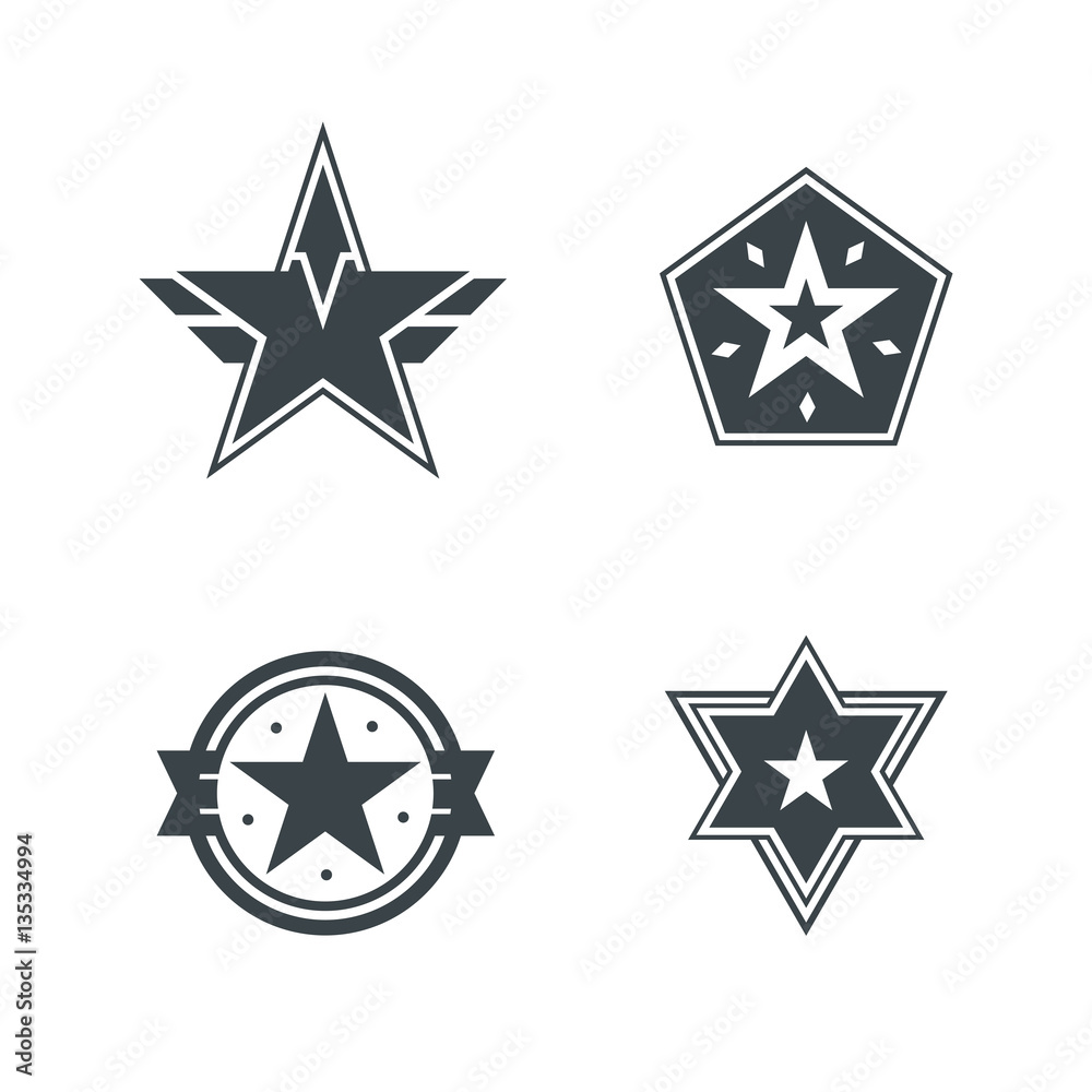 Star element design icons banner. vector illustration. Star element design icons banner. vector illustration.