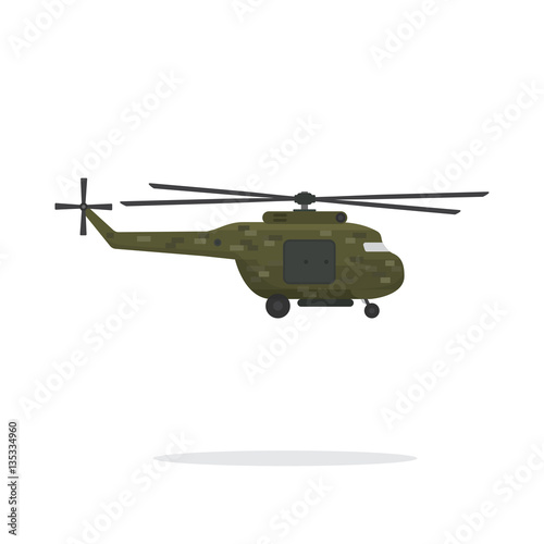 helicopter. vector illustra...