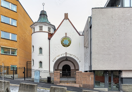 Obraz na płótnie Oslo Synagogue, Norway w salonie