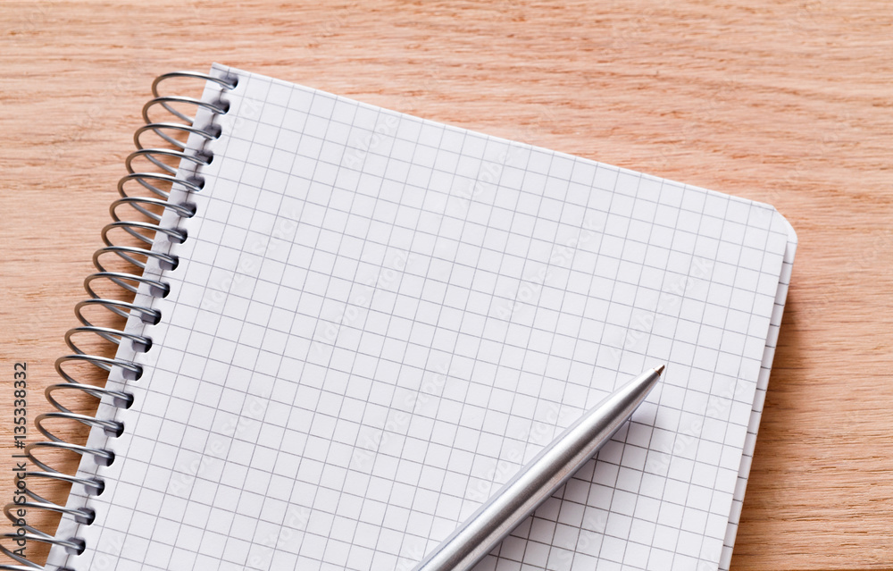 Notepad and personal diary or organizer with pen Notepad and personal diary or organizer with pen