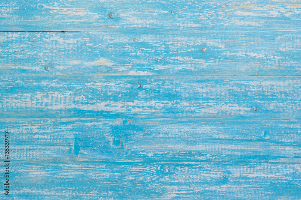 Blue wooden plank texture background. Country style.