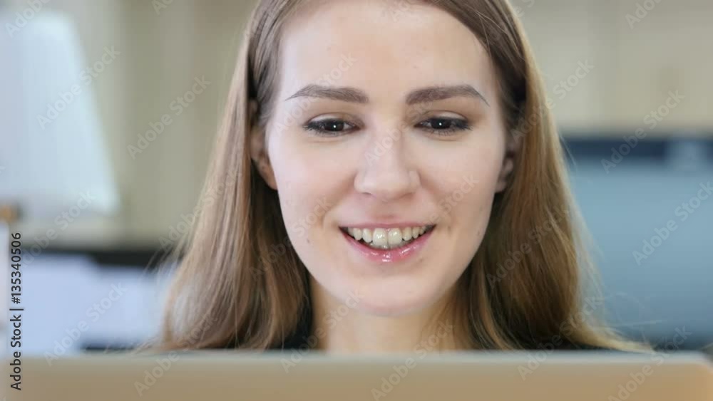 Online Video Chat by Woman at Work Online Video Chat by Woman at Work