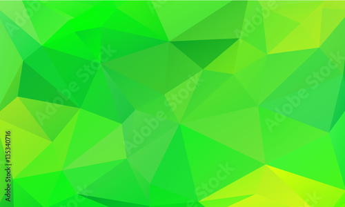 Geometric green texture background