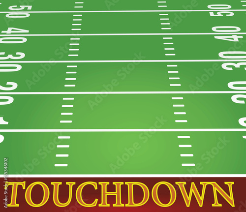 Wallpaper Mural American football field vector Torontodigital.ca