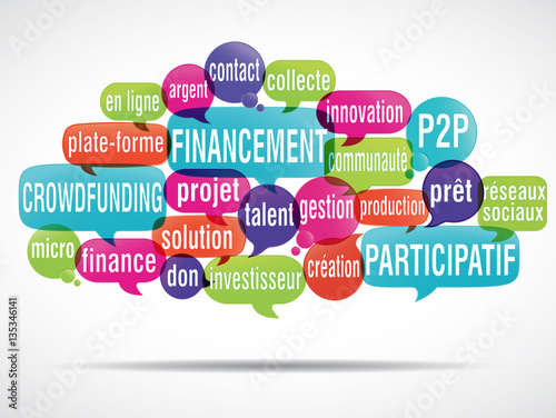 nuage de mots : Financement participatif crowdfunding