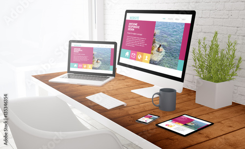 devices colection responsive website