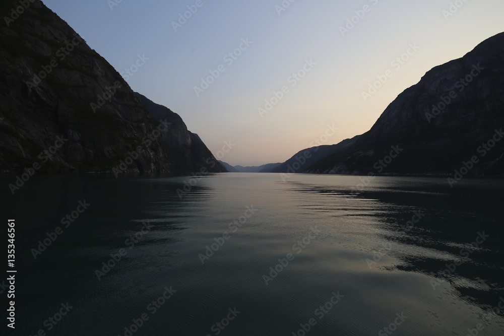 Fjords from the water