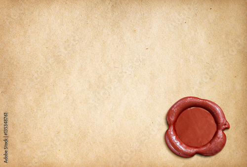 Old parchment paper letter ...
