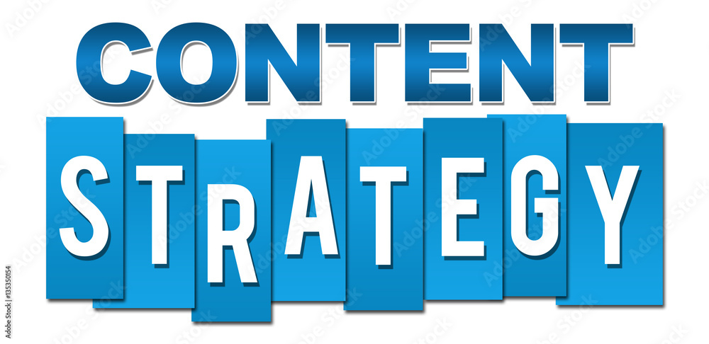 Content Strategy Blue Stripes 