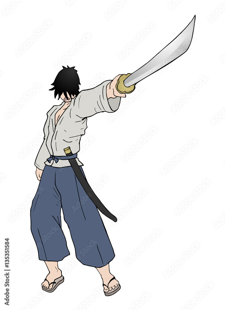 Samurai Warrior Illustration Stock Vector Adobe Stock Samurai Warrior Illustration Stock Vector Adobe Stock