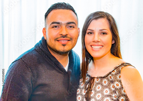 Portrait of Happy Hispanic Couple