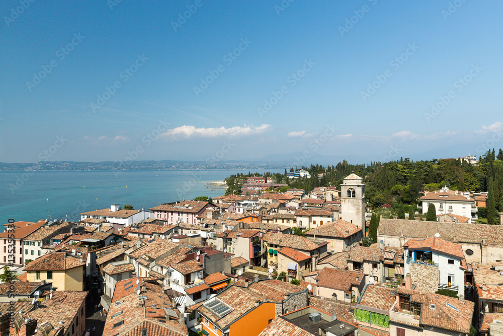 The view from Castello Scaligero in Sirmione on Lake Garda