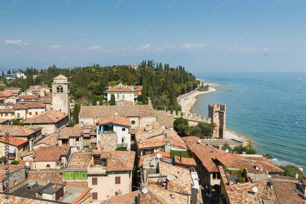 The view from Castello Scaligero in Sirmione on Lake Garda